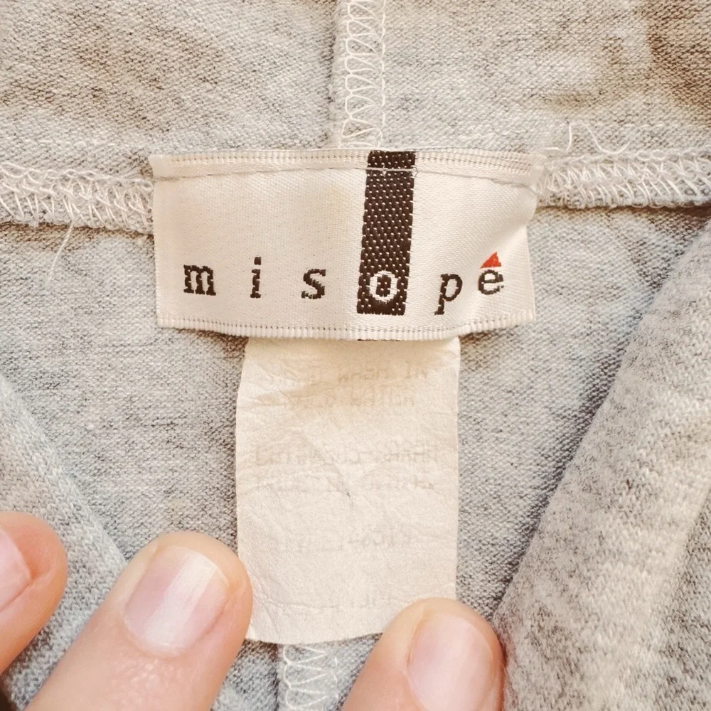 Misope, Juniors Light Gray Dress Hoodie - Picture 3 of 4